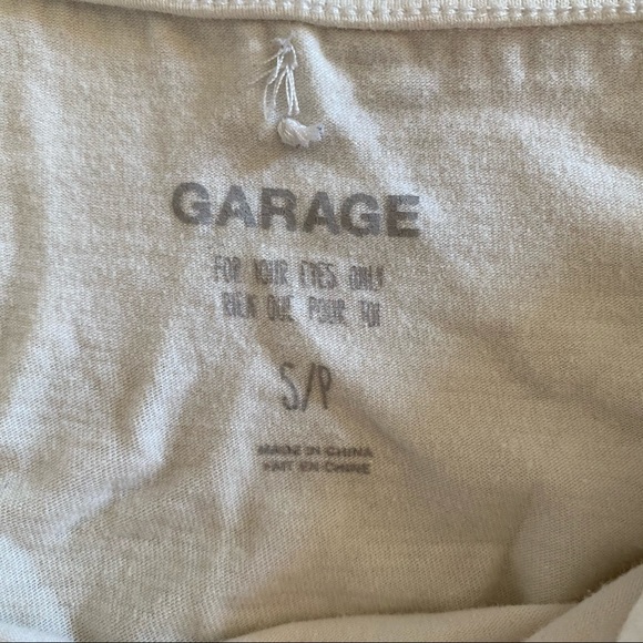 White Garage Tube Top Size S - Picture 6 of 6